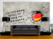 Wall Mural Football Motivation - Quote about football in German with a flag 61144