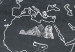 Decoración en corcho Travel broadens the mind (triptych) [Cork Map] 92144 additionalThumb 4