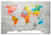 Tablero decorativo en corcho Multicolored Travels [Cork Map] 92244 additionalThumb 2