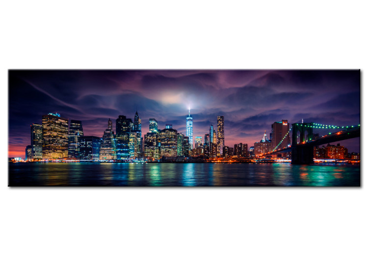 Acrylic Print New York: Dark City [Glass] 96044 additionalImage 2