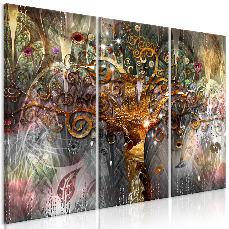 Canvas Print Golden Tree (3 Parts) 108254 additionalImage 2
