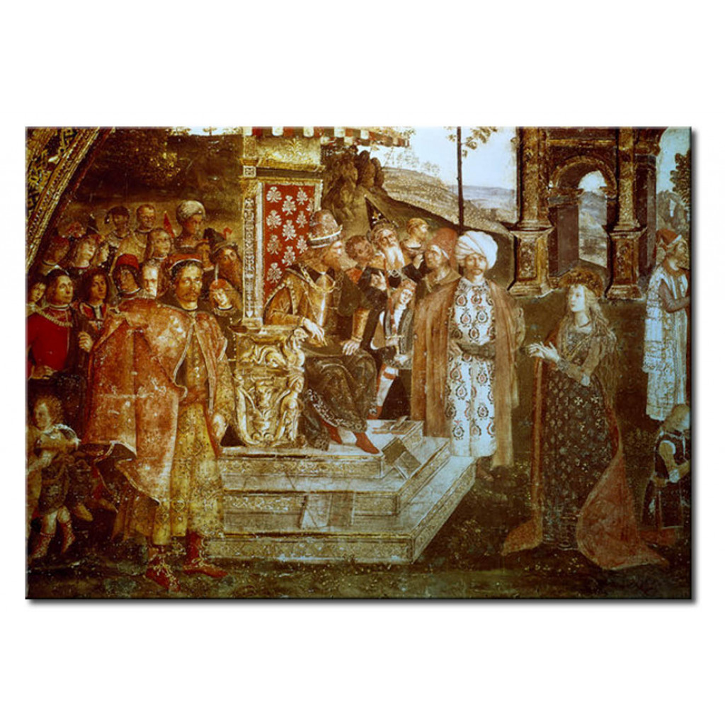 Schilderij  Pinturicchio: The Disputation Of Saint Catherine Of Alexandria