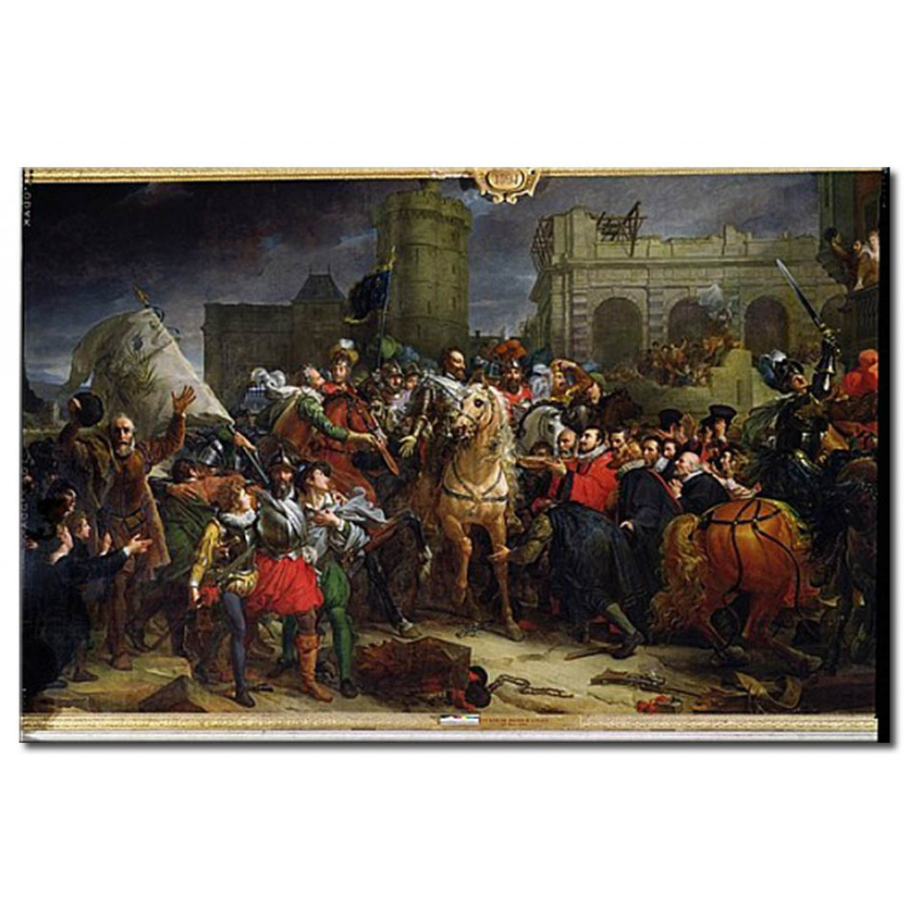 Schilderij  François Gérard: The Entry Of Henri IV