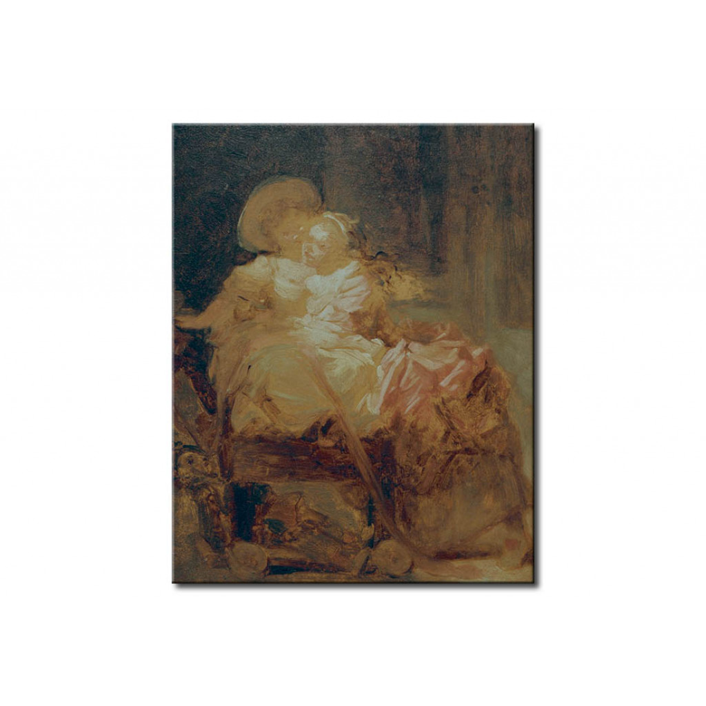 Schilderij  Jean-Honoré Fragonard: Two Sisters