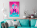 Canvas Print Geometric abstraction - a variation of pink and blue figures 117954 additionalThumb 3