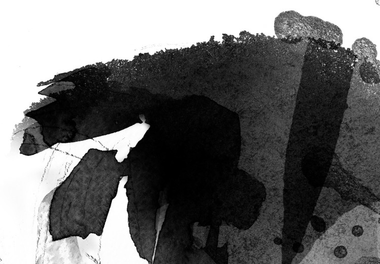 Obraz Pocałunek pary - czarno-biała grafika z dwójką całujących się ludzi  132154 additionalImage 4