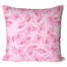 Mikrofaser Kissen Bouquet of leaves - composition in shades of pink, purple and grey cushions 146754
