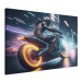Canvas Speed of Light - Motorcyclist During Night City Race 150654 additionalThumb 2