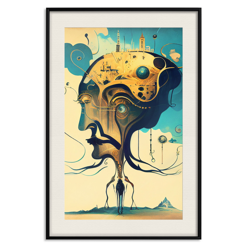 Posters: Abstract Portrait - A Surreal Representation Of A Man