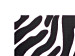 Canvas Art Print Zebra Stripes (3-piece) - minimalist black and white abstraction 46854 additionalThumb 2