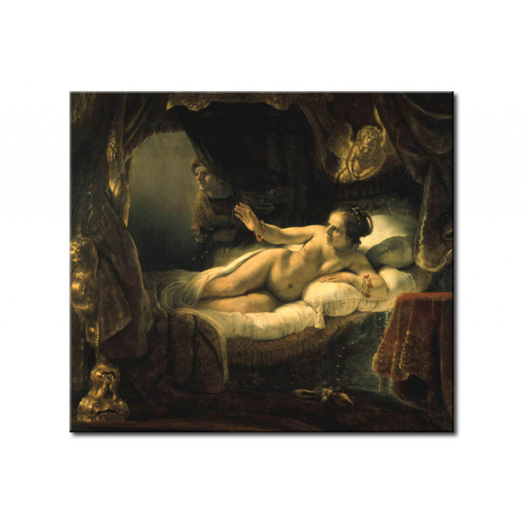 Schilderij  Rembrandt: Danae