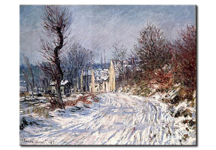 Tableau sur toile La route de Giverny, Winter 51054
