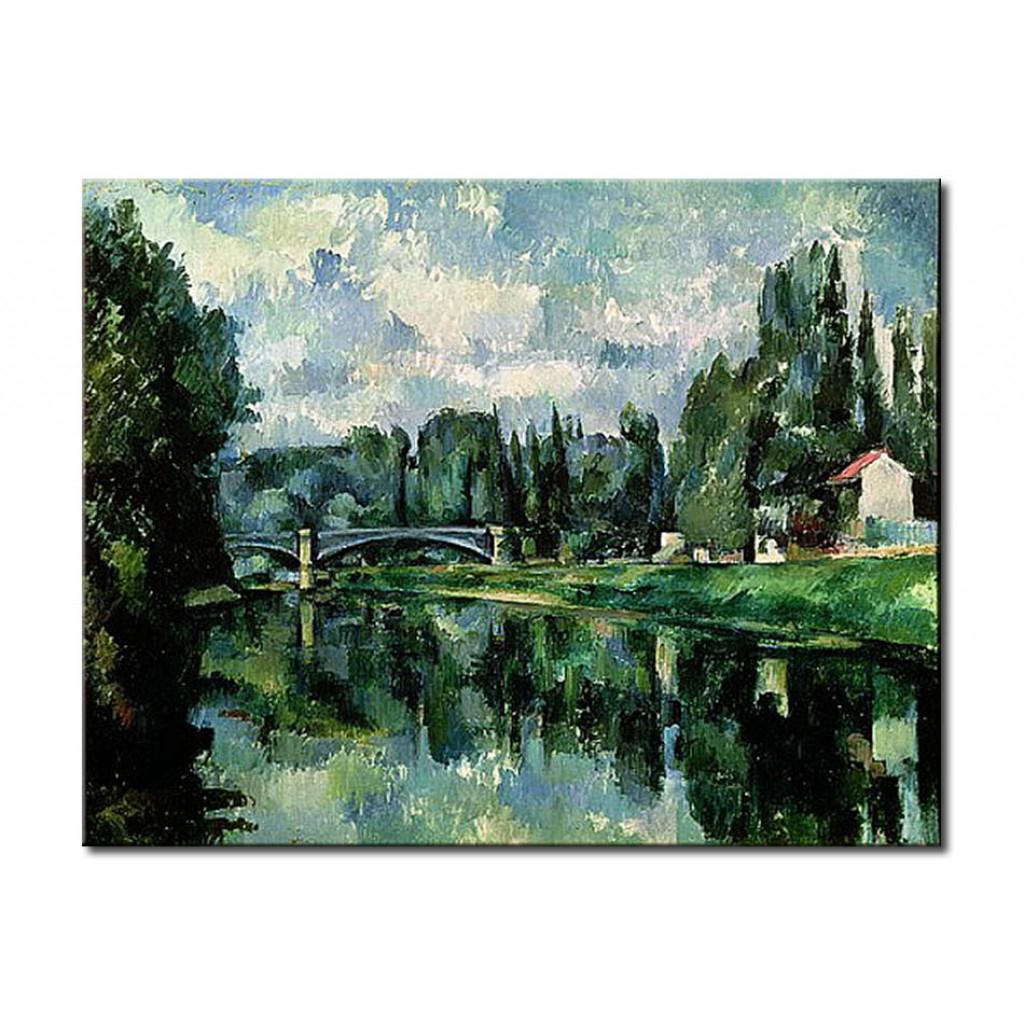 Schilderij  Paul Cézanne: The Banks Of The Marne At Creteil