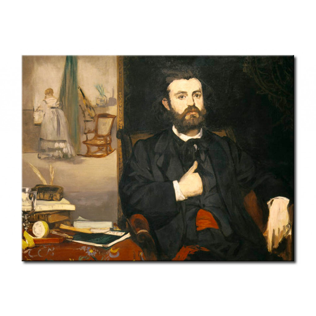Schilderij  Edouard Manet: Portrait Of The Poet Zacharie Astruc