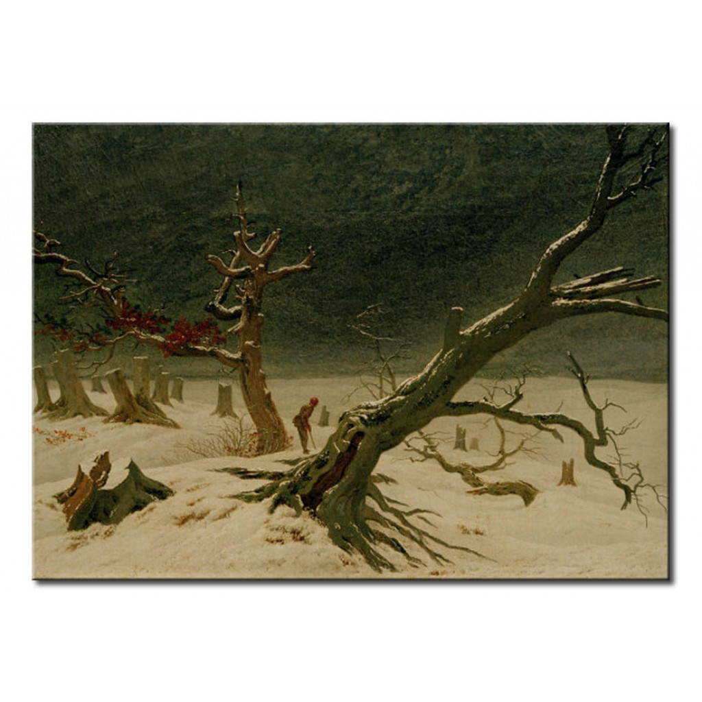 Schilderij  Caspar David Friedrich: Winterlandschaft