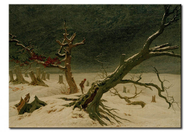 Réplica de pintura Paisaje de invierno 54054