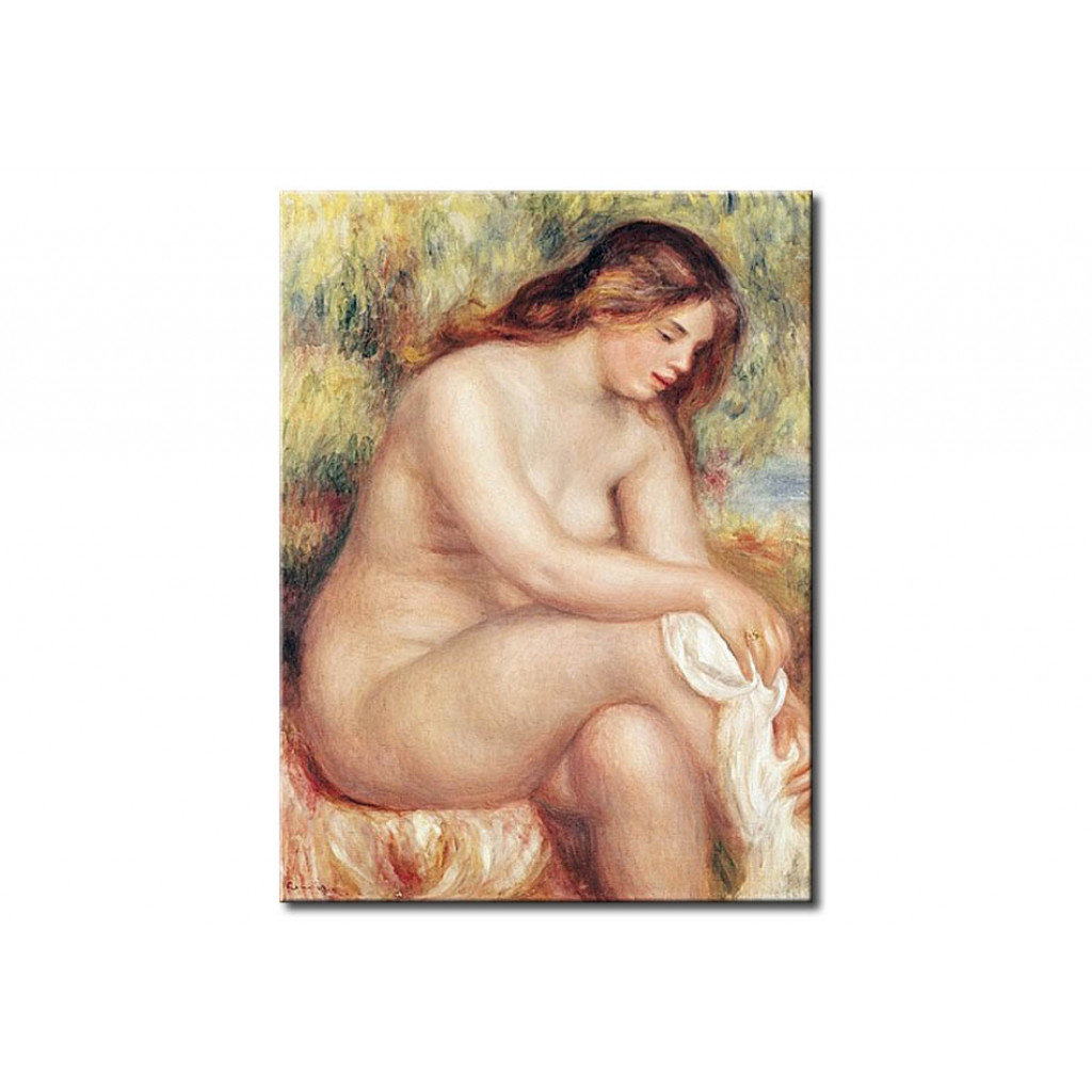 Schilderij  Pierre-Auguste Renoir: Bather Drying Herself