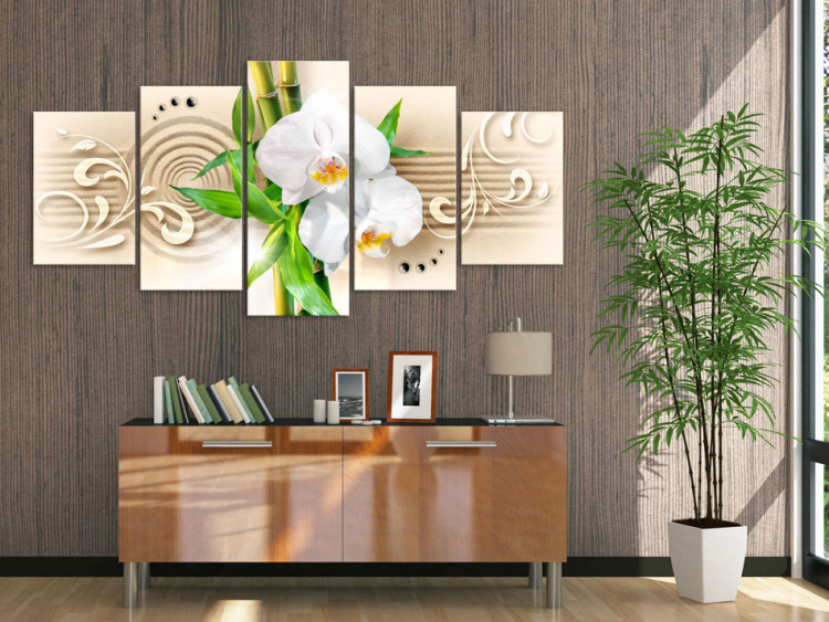 Canvas Print Orchids, babmbus and zen 55554 additionalImage 3