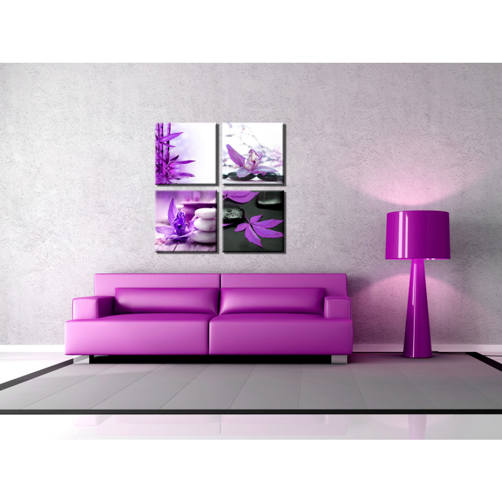Schilderij  Zen: Violet Relax