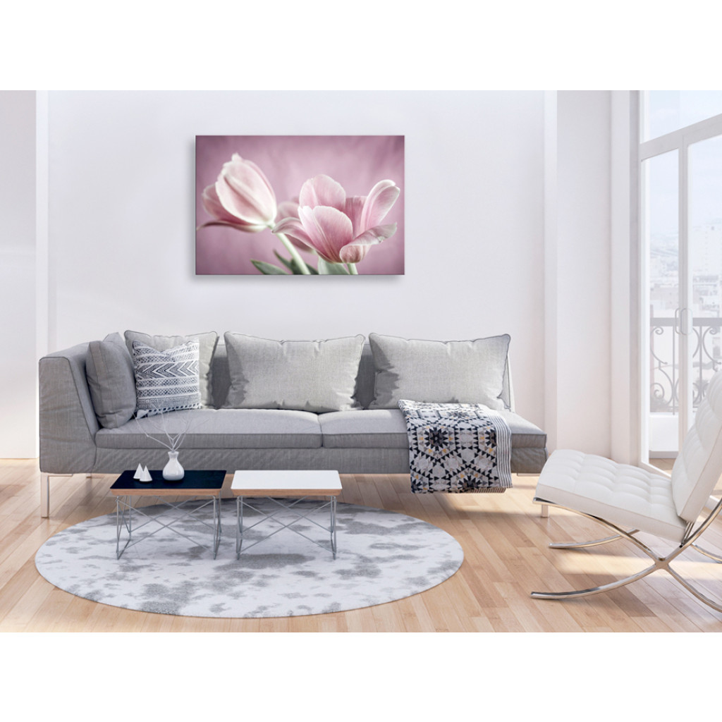 Schilderij  Tulpen: Romantic Tulips