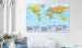 Tablero decorativo en corcho World: Colourful Map [Cork Map] 98054 additionalThumb 2