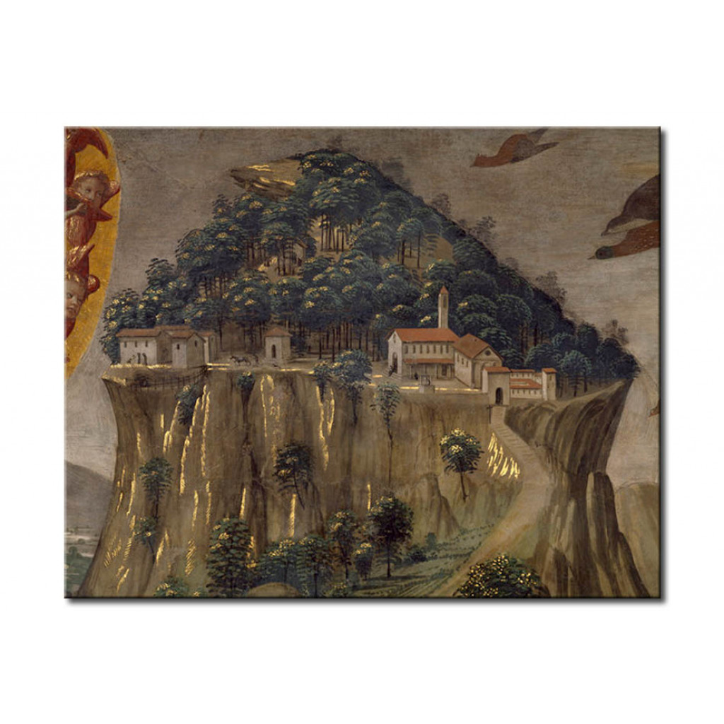 Schilderij  Domenico Ghirlandaio: The Stigmatisation Of Saint Francis Of Assisi At La Verna