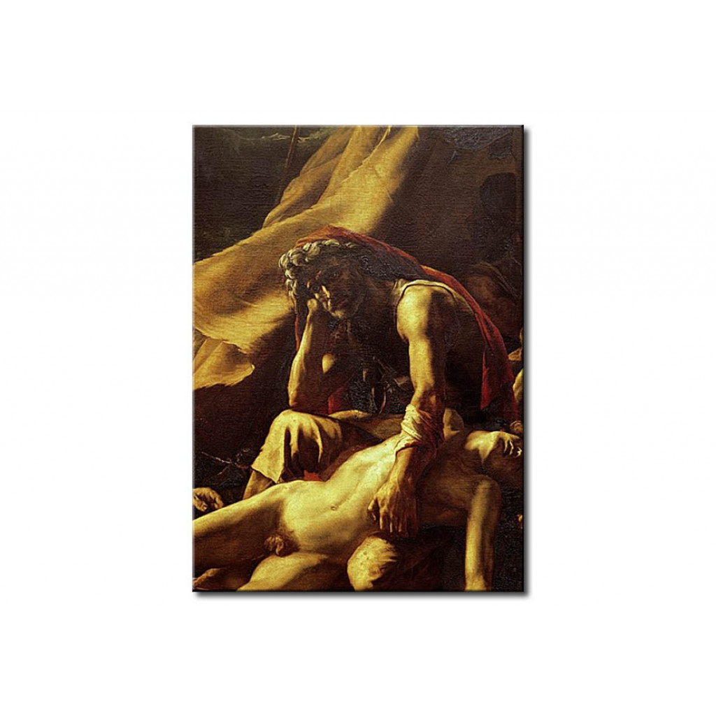 Reprodução Do Quadro Famoso The Raft Of The Medusa, Detail Of An Old Man