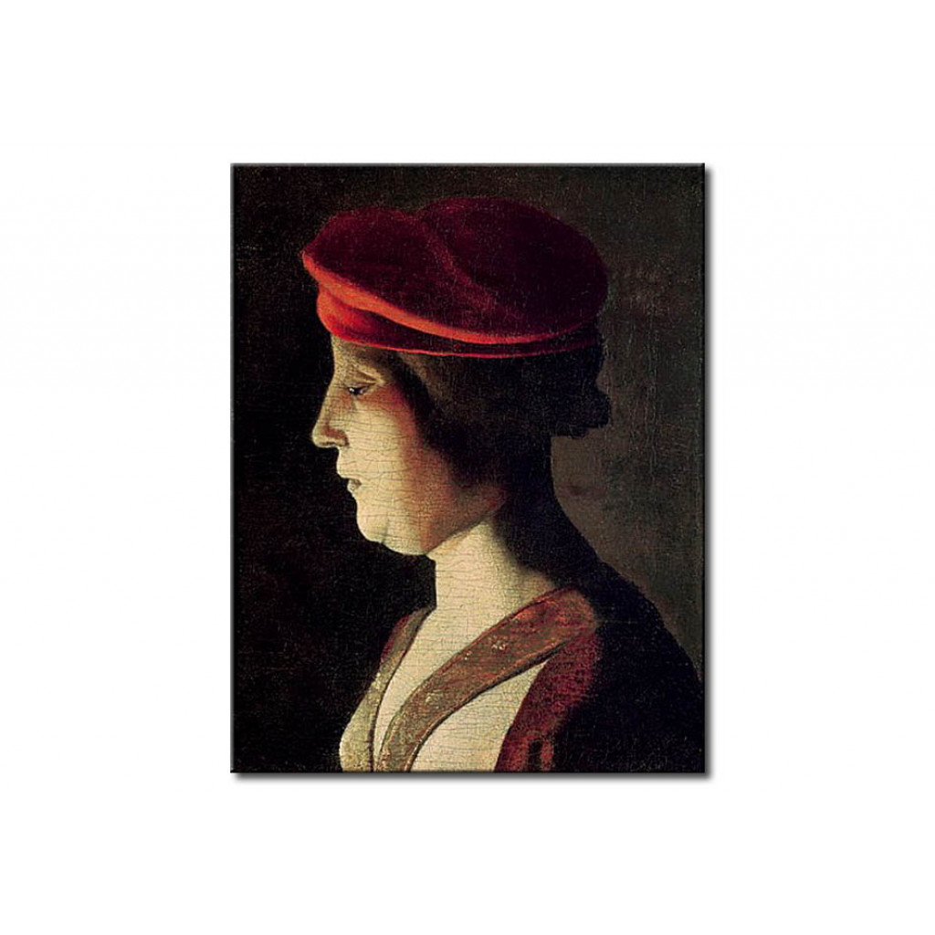 Schilderij  Georges De La Tour: Head Of A Woman