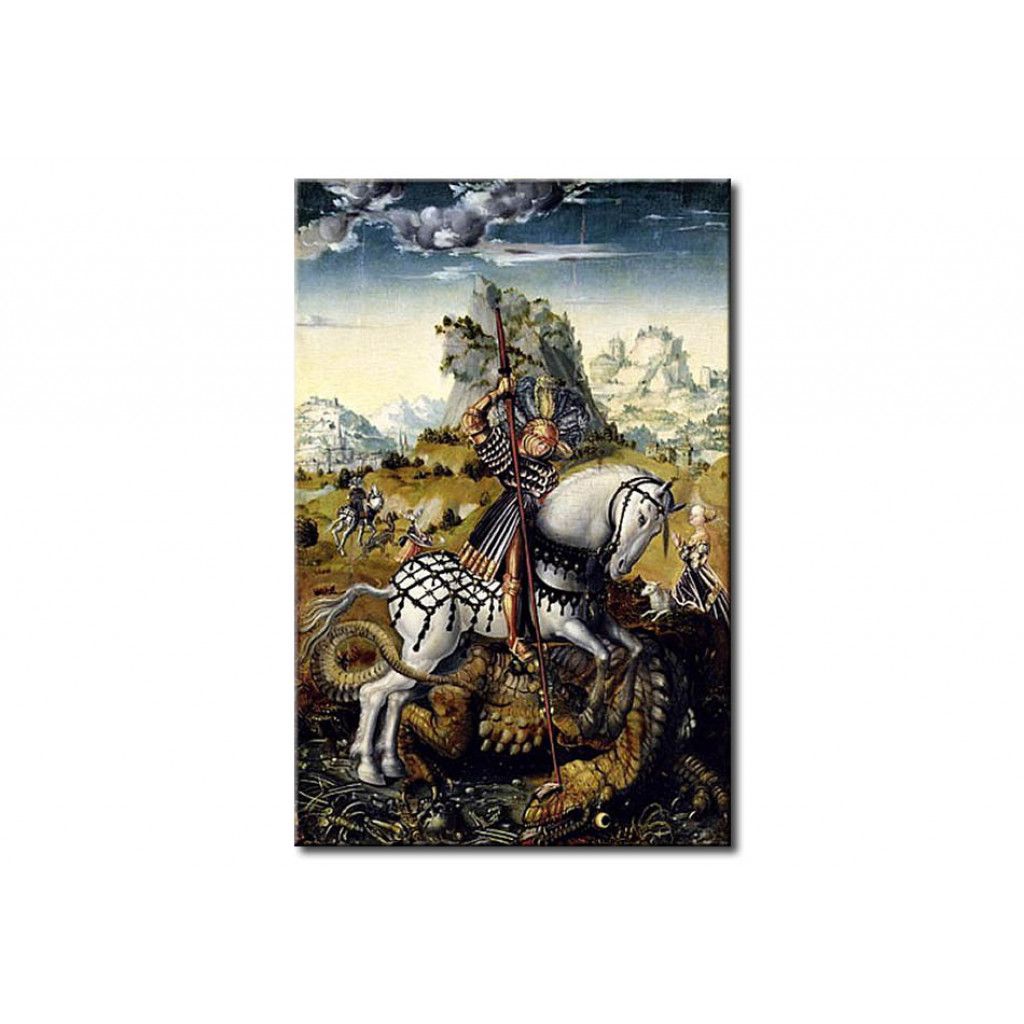 Schilderij  Lucas Cranach De Oudere: St. George