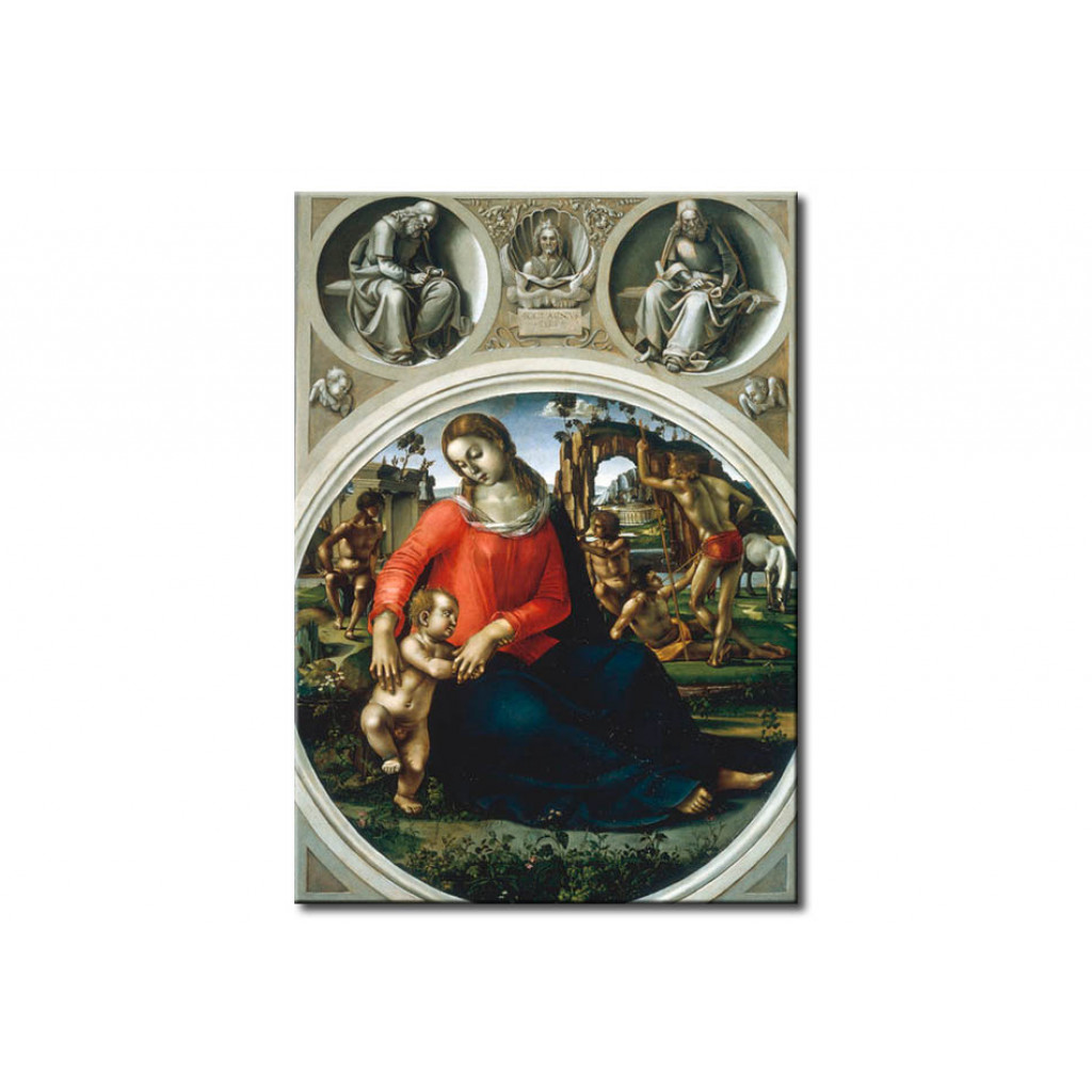 Quadro Mary With The Child And Allegorical Figures