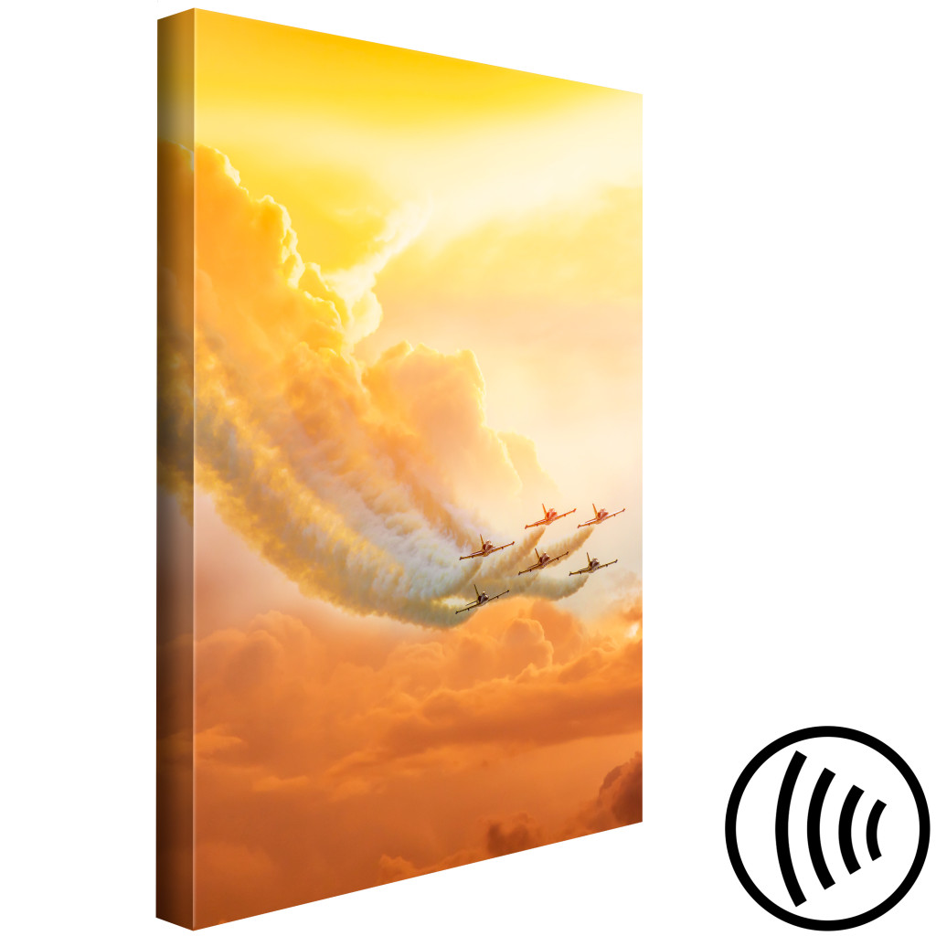 Obraz Samoloty W Chmurach (1-częściowy) Pionowy