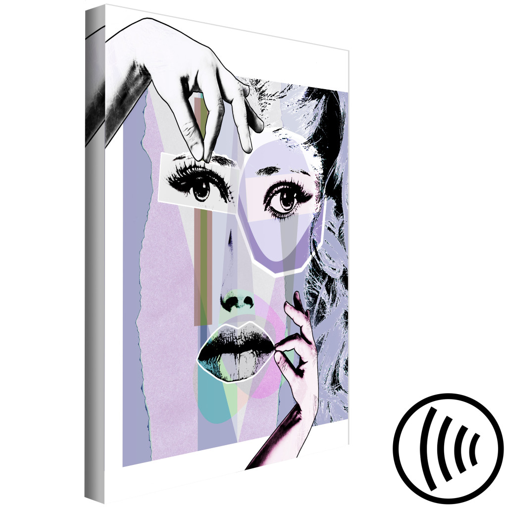 Målning Abstrakt Ansiktsform (1-del) - Kreativa Händer Hos En Kvinna