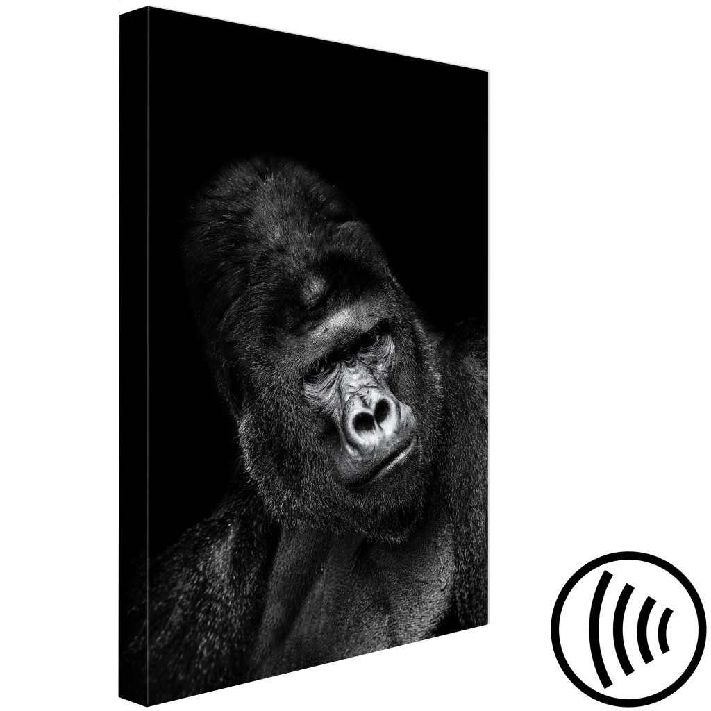 Schilderij  Andere Dieren: Gorilla (1 Part) Vertical