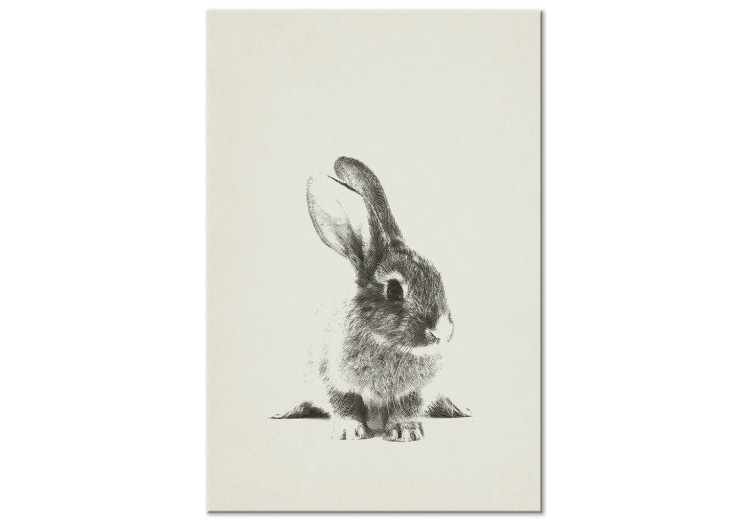 Obraz na płótnie Puszysty króliczek (1-częściowy) pionowy