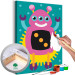 Painting Kit for Children Spaceman - Colorful Robot on a Turquoise Background 149764