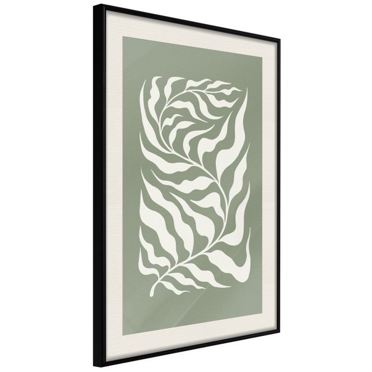 Wall Poster Plant on a Sage Background - Abstract Leaves Inspired by Matisse 150064 additionalImage 9