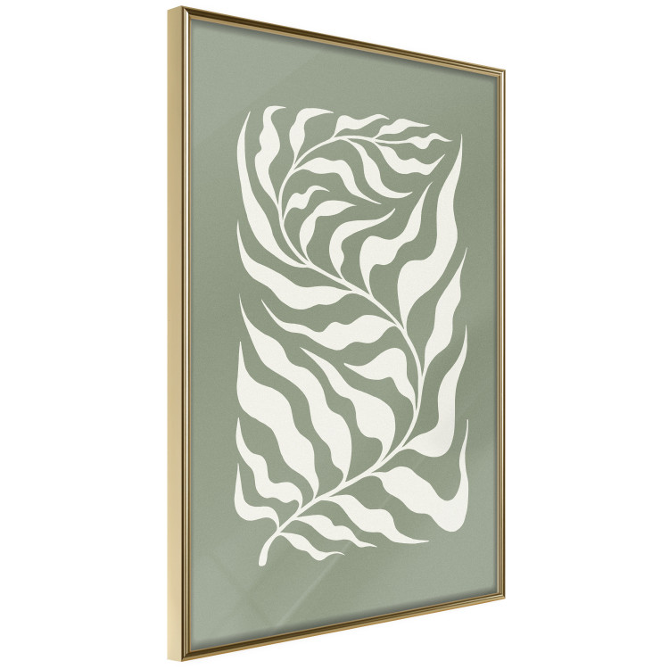 Wall Poster Plant on a Sage Background - Abstract Leaves Inspired by Matisse 150064 additionalImage 8
