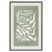 Wall Poster Plant on a Sage Background - Abstract Leaves Inspired by Matisse 150064 additionalThumb 26