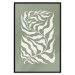 Wall Poster Plant on a Sage Background - Abstract Leaves Inspired by Matisse 150064 additionalThumb 22
