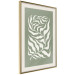 Wall Poster Plant on a Sage Background - Abstract Leaves Inspired by Matisse 150064 additionalThumb 10
