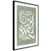 Wall Poster Plant on a Sage Background - Abstract Leaves Inspired by Matisse 150064 additionalThumb 6