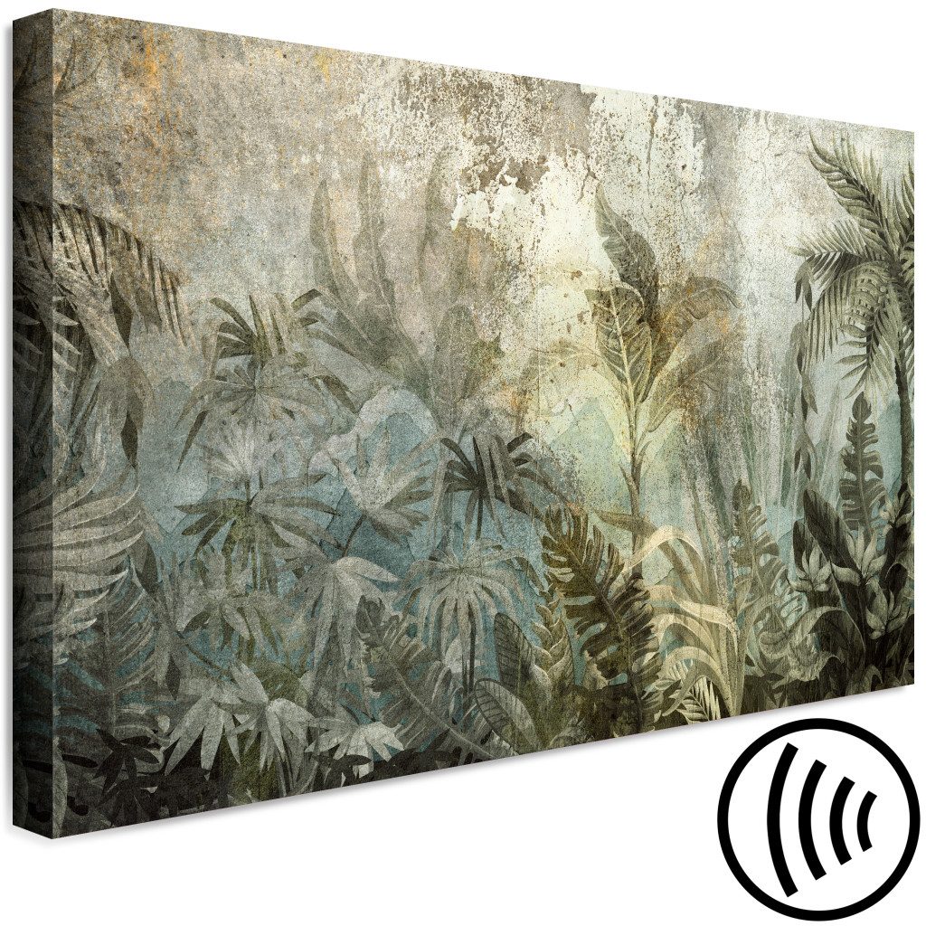 Quadro Pintado Jungle - Exotic Forest On An Island In The Colors Of Natural Green