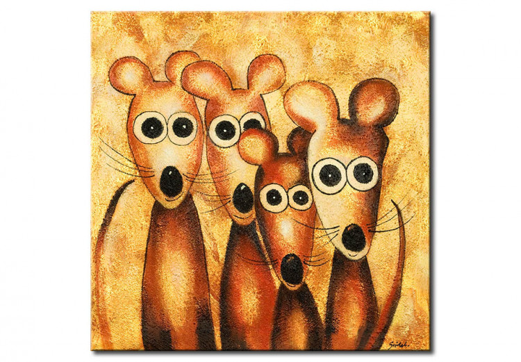 Tableau mural quatre petites souris 48864