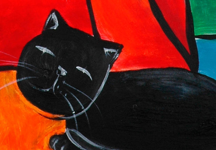 Cuadro Señora con un gato negro  49164 additionalImage 3