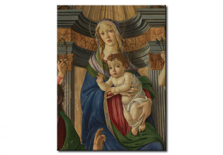 Reproduction sur toile Madone et l'Enfant sur le trône, les anges et les saints 51964