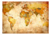 Wall Mural World Map - map with country and capital labels in a retro style 59964 additionalThumb 1