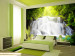 Wall Mural Majestic Nature - Landscape of Flowing Waterfall in the Middle of the Forest 60064