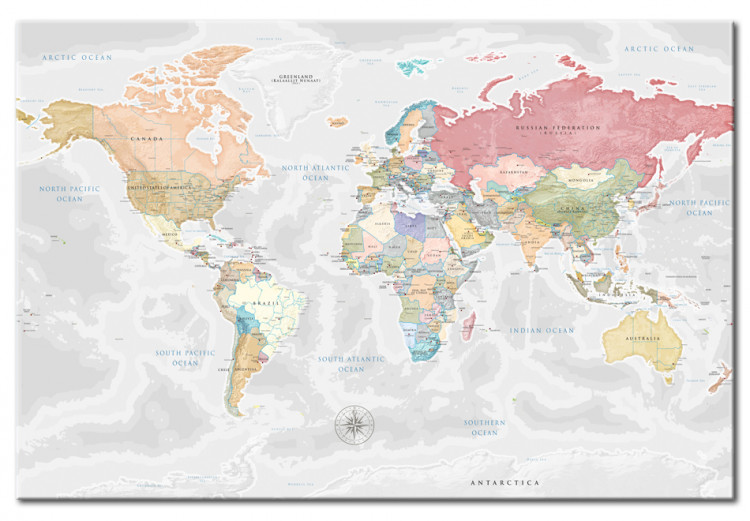 Ozdobna tablica korkowa Mapa świata: Wyprawa marzeń [Mapa korkowa] 97364 additionalImage 2
