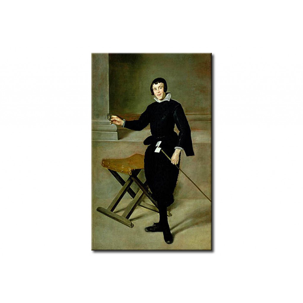Schilderij  Diego Velázquez: The Buffoon Juan De Calabazas (Calabacillas)