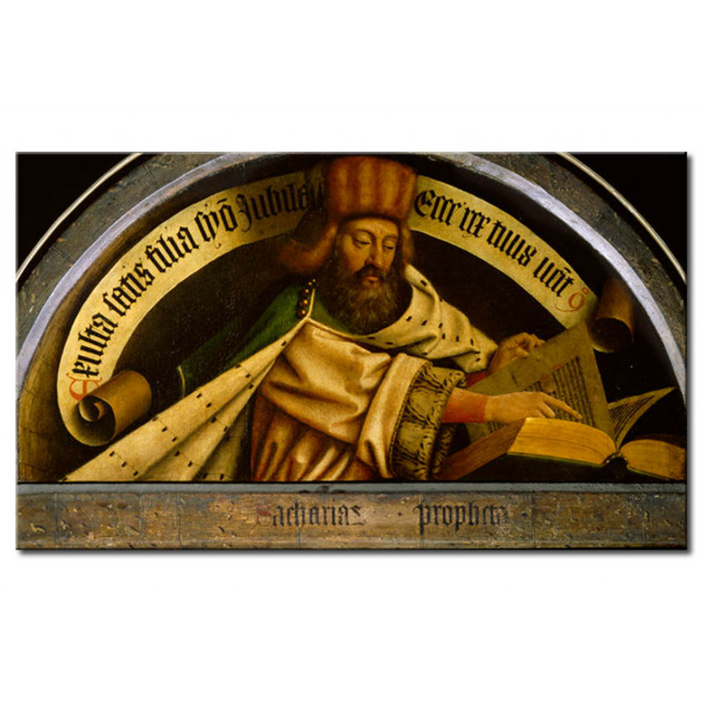 Schilderij  Jan Van Eyck: The Prophet Zechariah